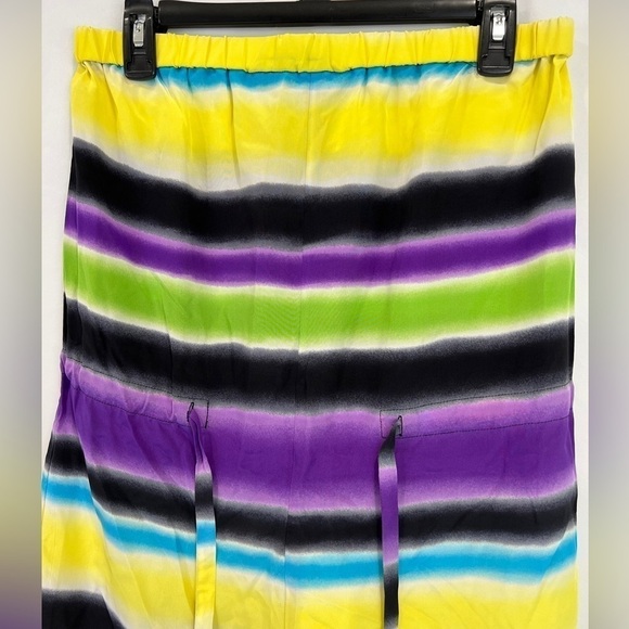 AKA New York Striped Silk Strapless Romper - Picture 2 of 5